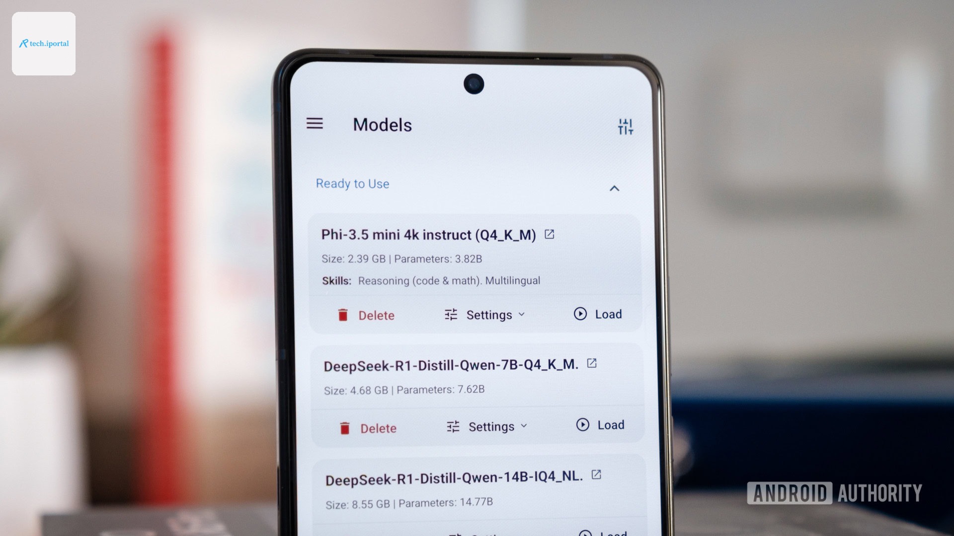 Pocketpal AI app models