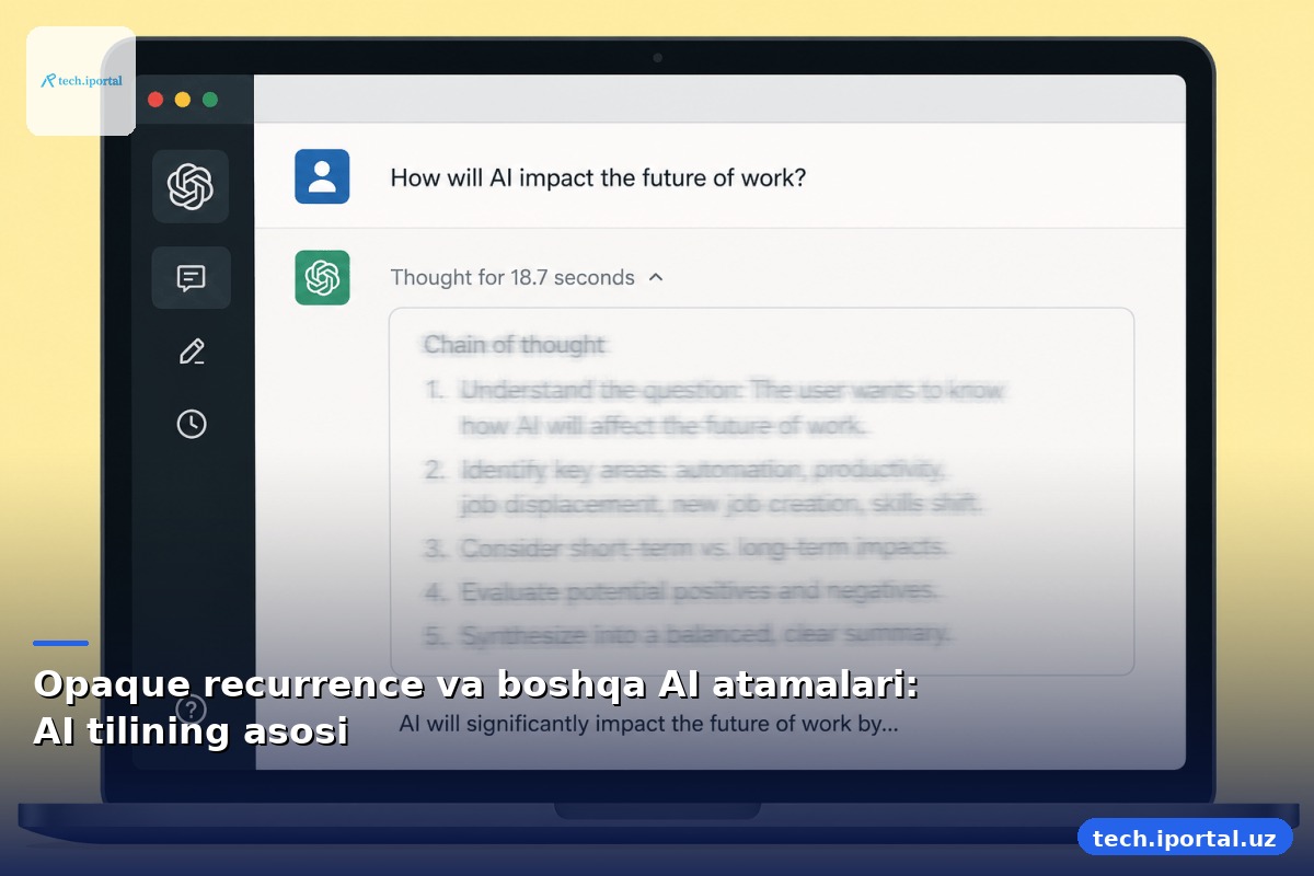 Opaque recurrence va boshqa AI atamalari: AI tilining asosi