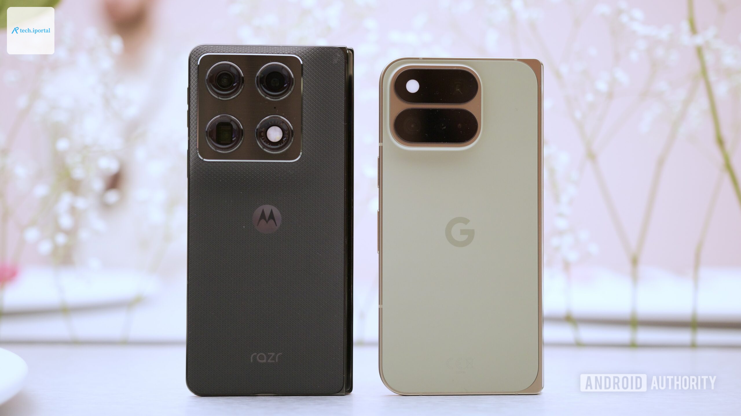 Motorola Razr Fold and Google Pixel 11 Pro Fold next to each other.