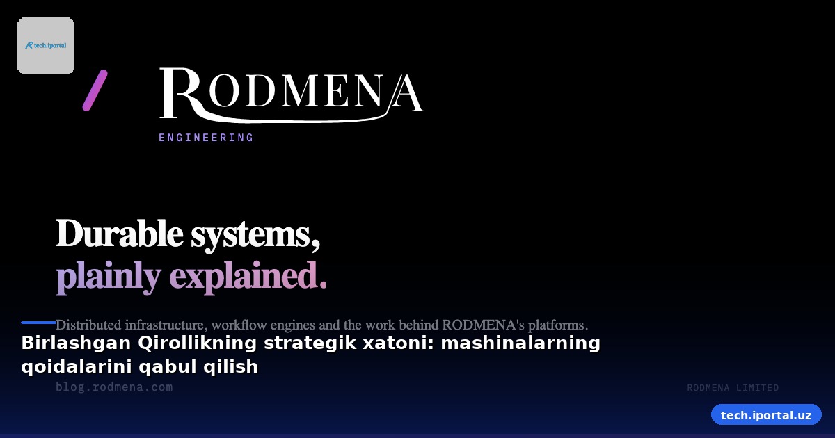 Birlashgan Qirollikning strategik xatoni: mashinalarning qoidalarini qabul qilish