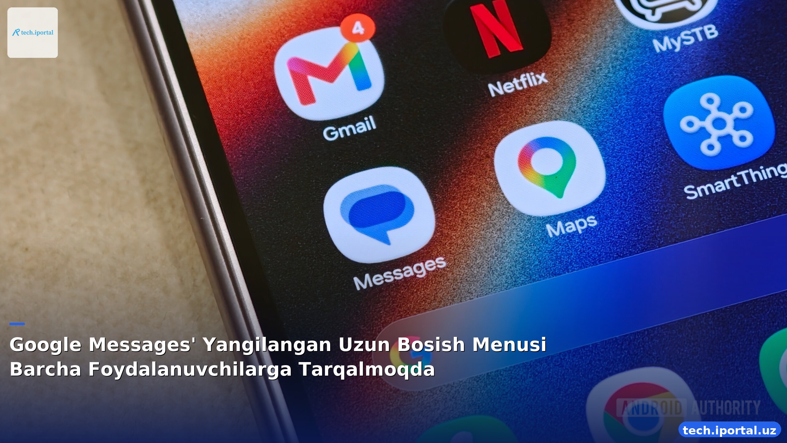Google Messages' Yangilangan Uzun Bosish Menusi Barcha Foydalanuvchilarga Tarqalmoqda