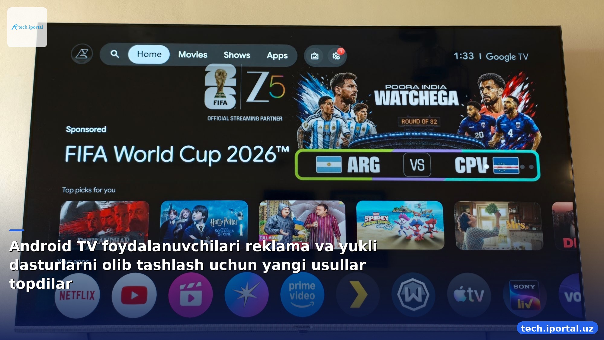 Android TV foydalanuvchilari reklama va yukli dasturlarni olib tashlash uchun yangi usullar topdilar