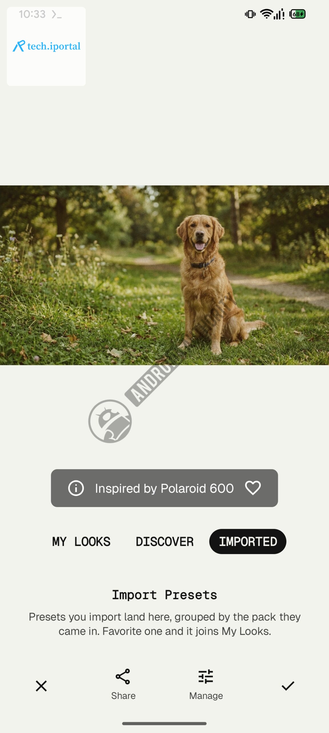 Snapseed Looks Menu Upcoming Imported watermarked