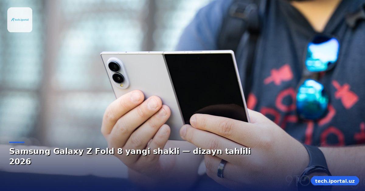 Samsung Galaxy Z Fold 8 yangi shakli — dizayn tahlili 2026