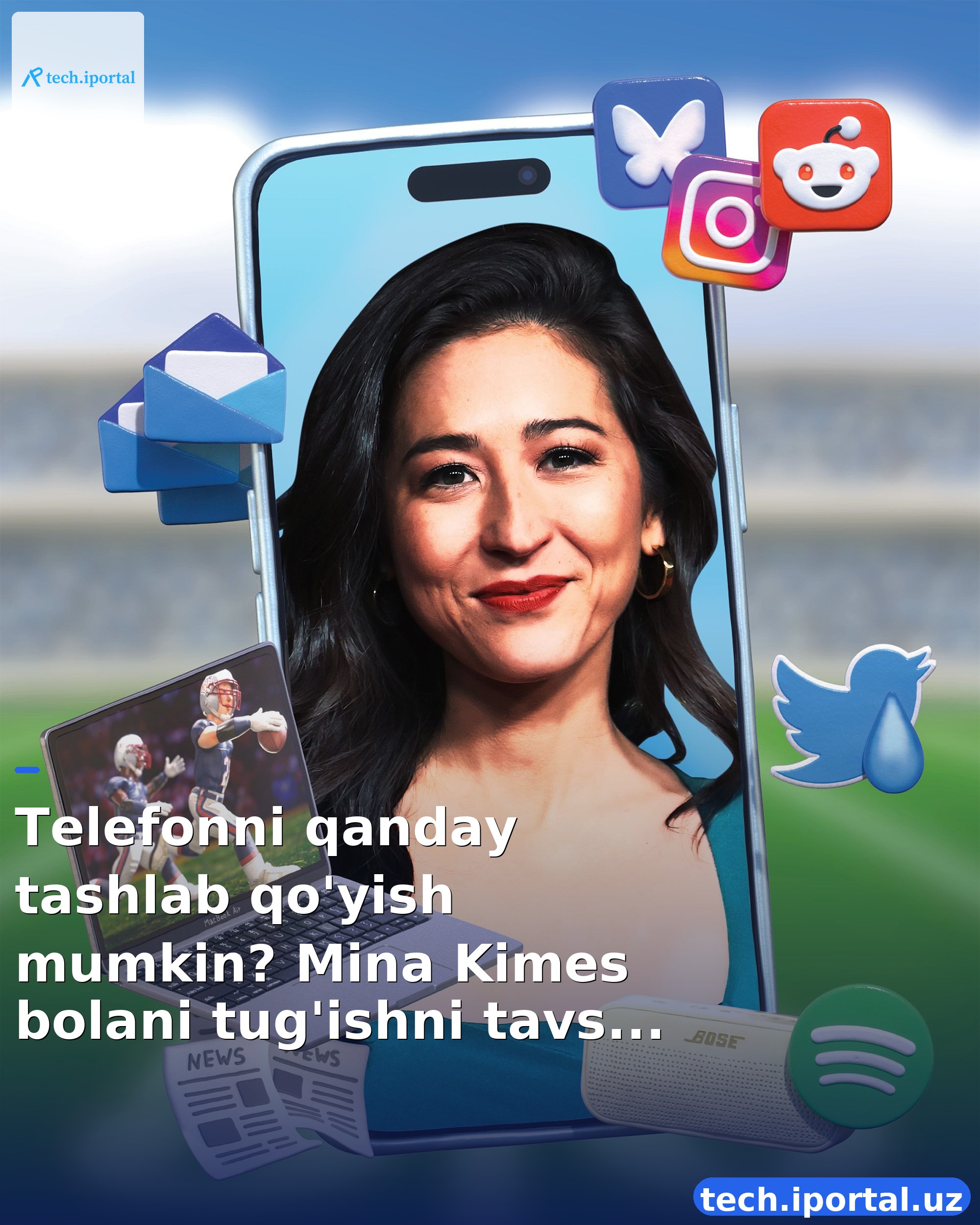 Telefonni qanday tashlab qo'yish mumkin? Mina Kimes bolani tug'ishni tavsiya qiladi