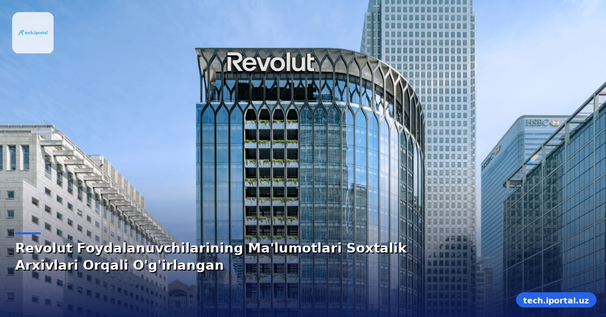 Revolut Foydalanuvchilarining Ma'lumotlari Soxtalik Arxivlari Orqali O'g'irlangan