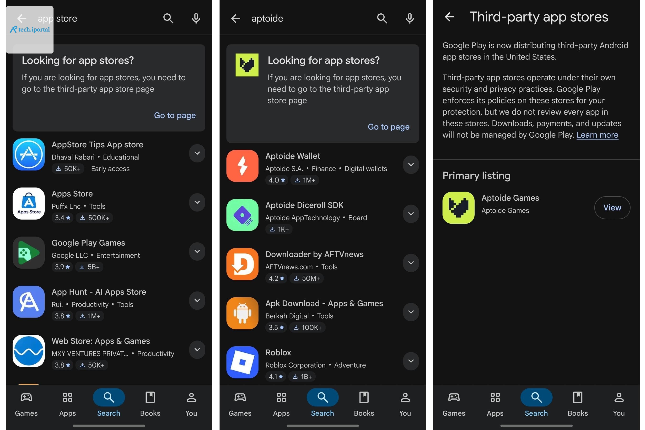 These are my own screenshots, not the live demo shown in court, as no photography is allowed there.