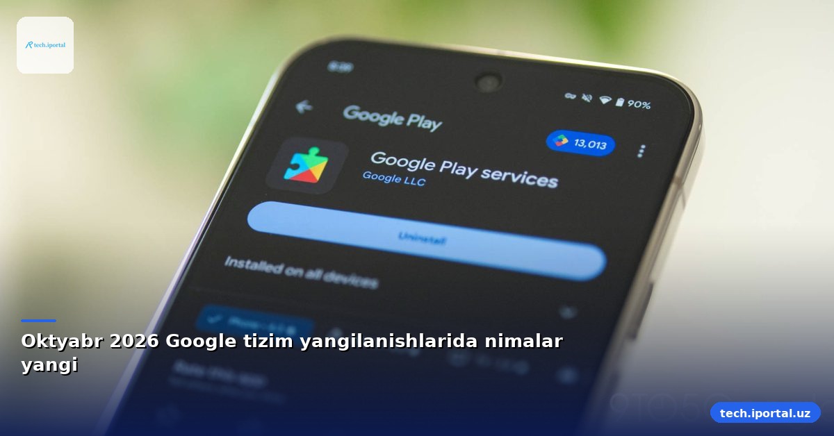 Oktyabr 2026 Google tizim yangilanishlarida nimalar yangi