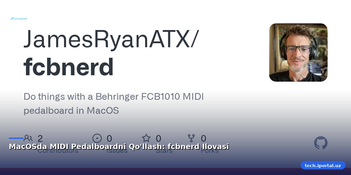 MacOSda MIDI Pedalboardni Qo'llash: fcbnerd Ilovasi