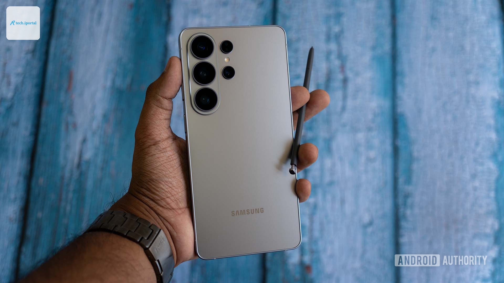 Samsung Galaxy S26 Ultra with S Pen out in hand
