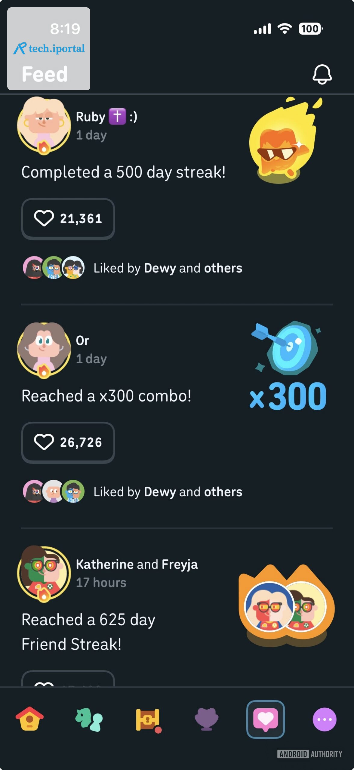 Duolingo Feed screenshot