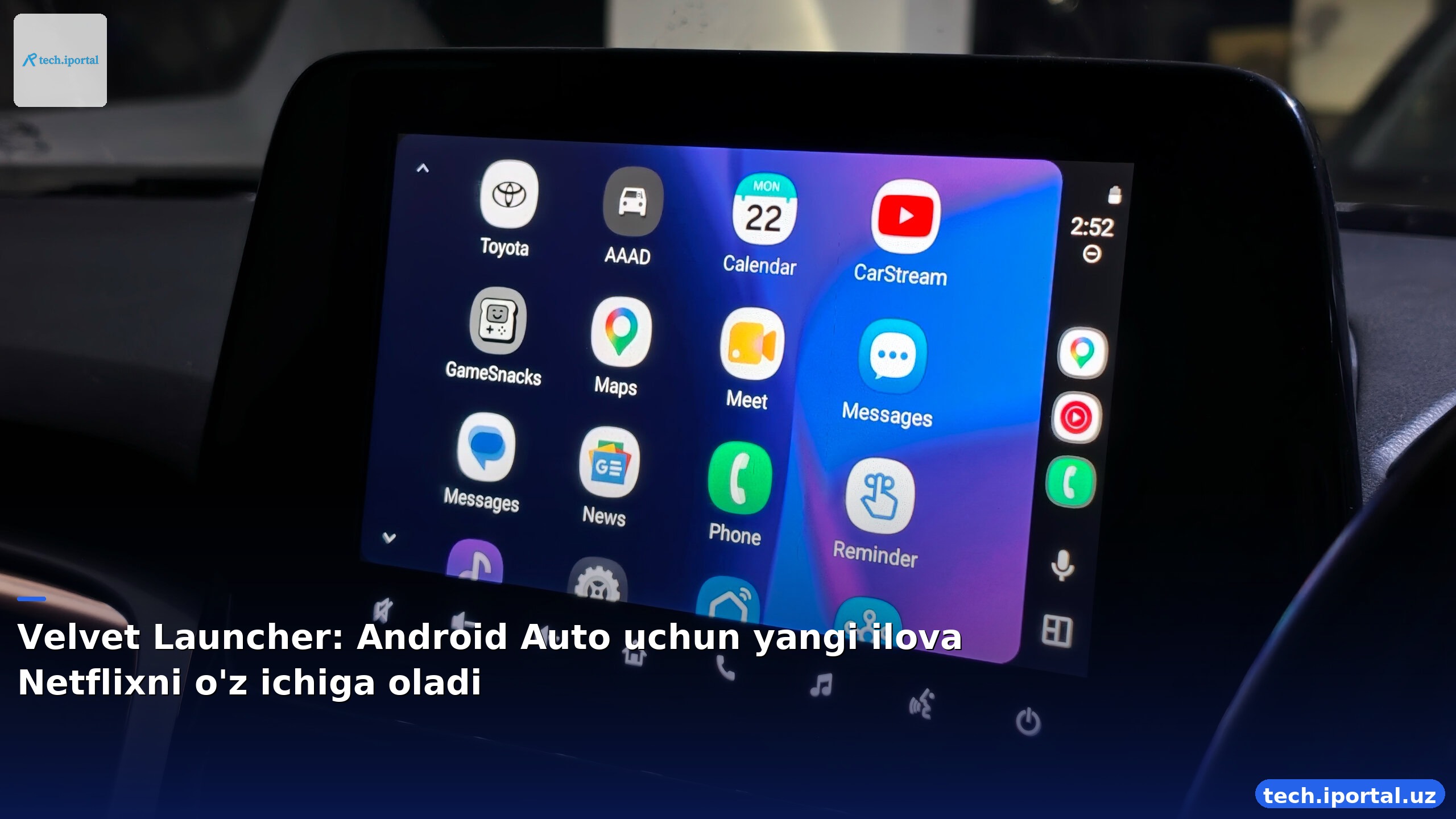 Velvet Launcher: Android Auto uchun yangi ilova Netflixni o'z ichiga oladi