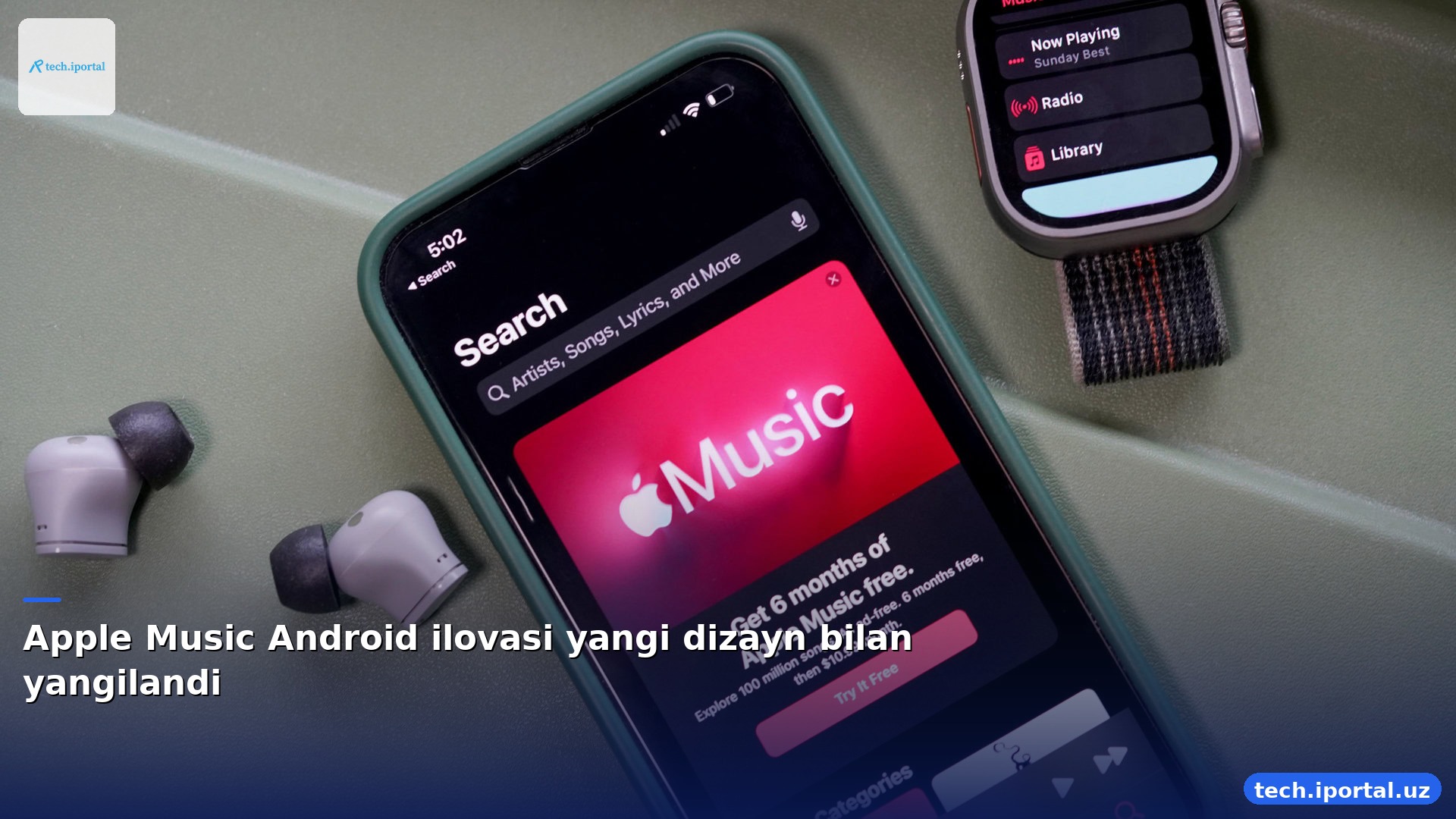 Apple Music Android ilovasi yangi dizayn bilan yangilandi