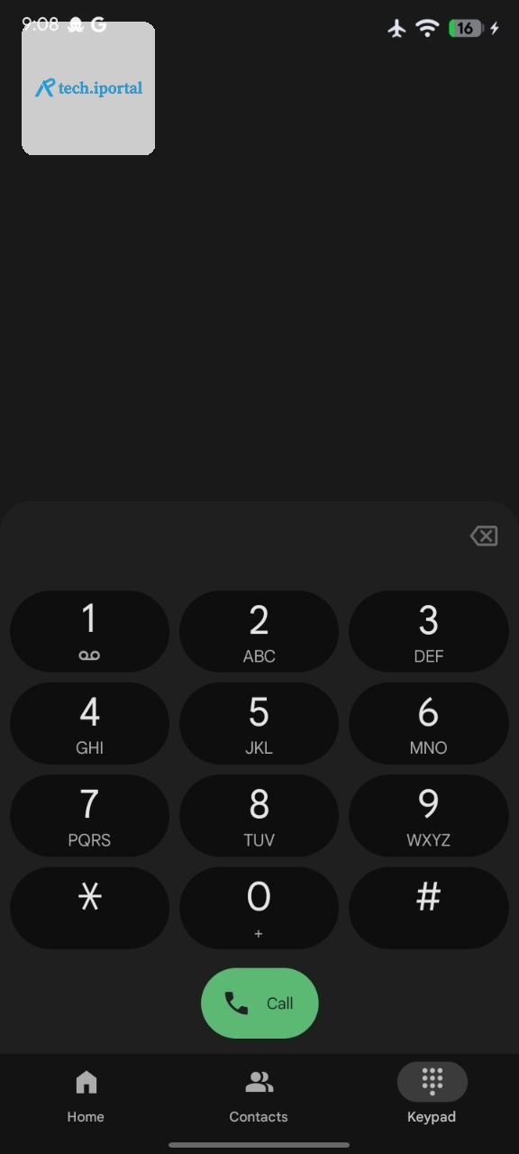 Google Phone Bottom Bar Contacts
