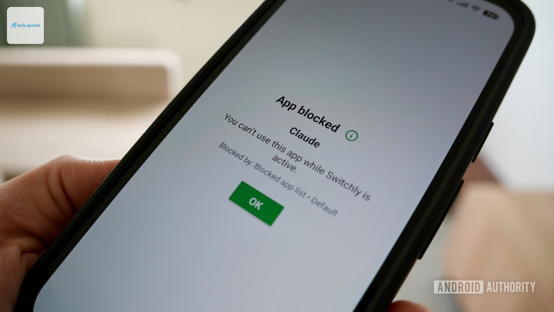 App blocked with Switchly