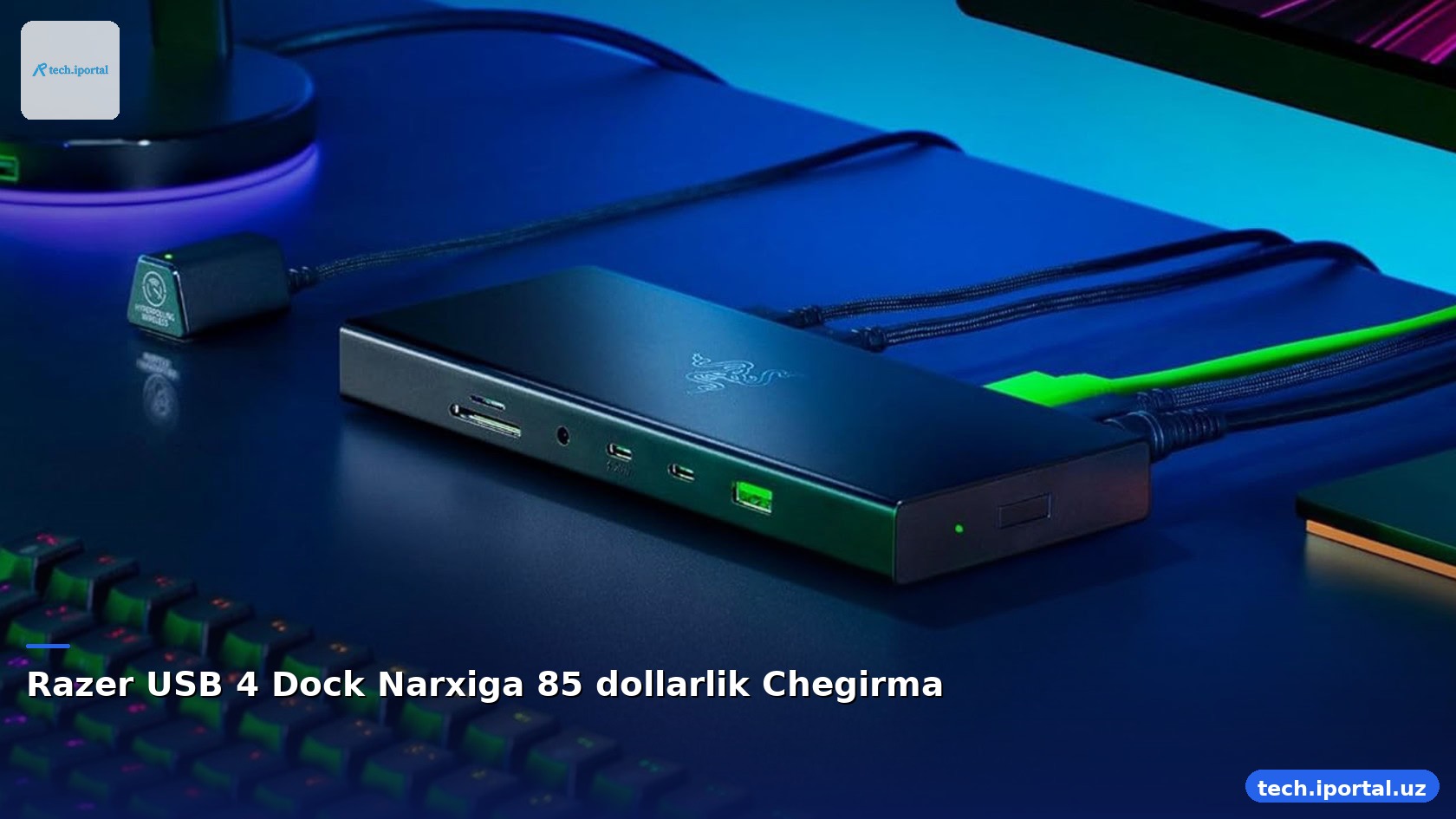 Razer USB 4 Dock Narxiga 85 dollarlik Chegirma