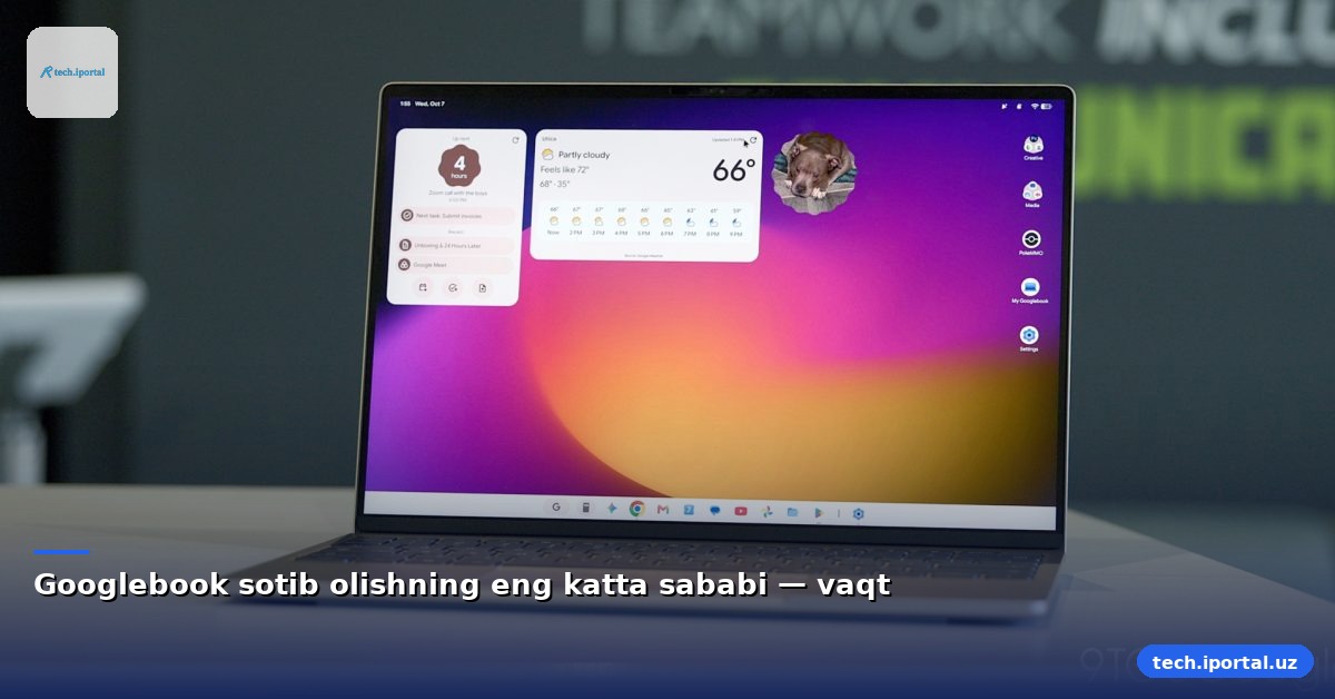 Googlebook sotib olishning eng katta sababi — vaqt