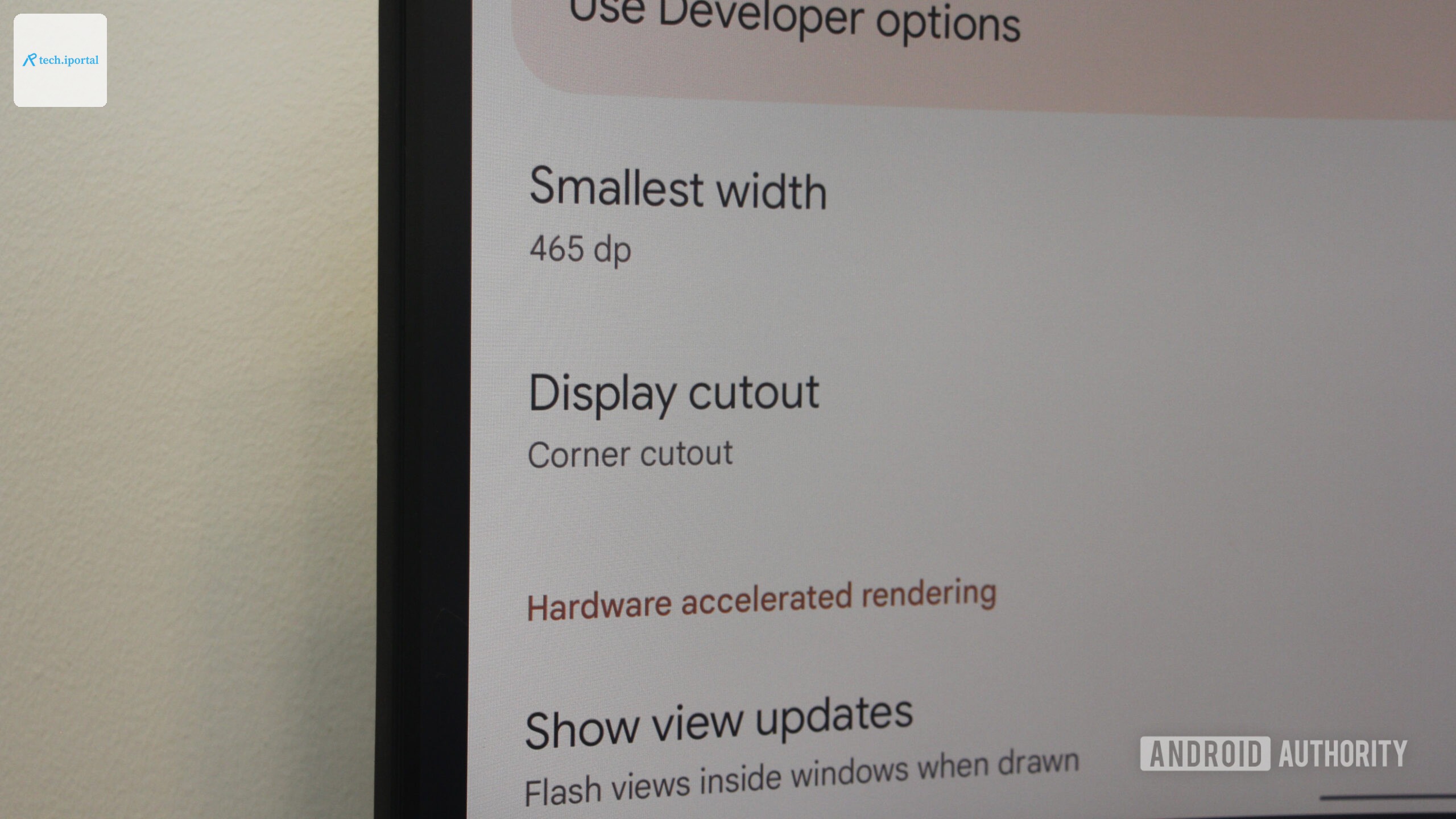 Pixel 3 XL media hub settings.