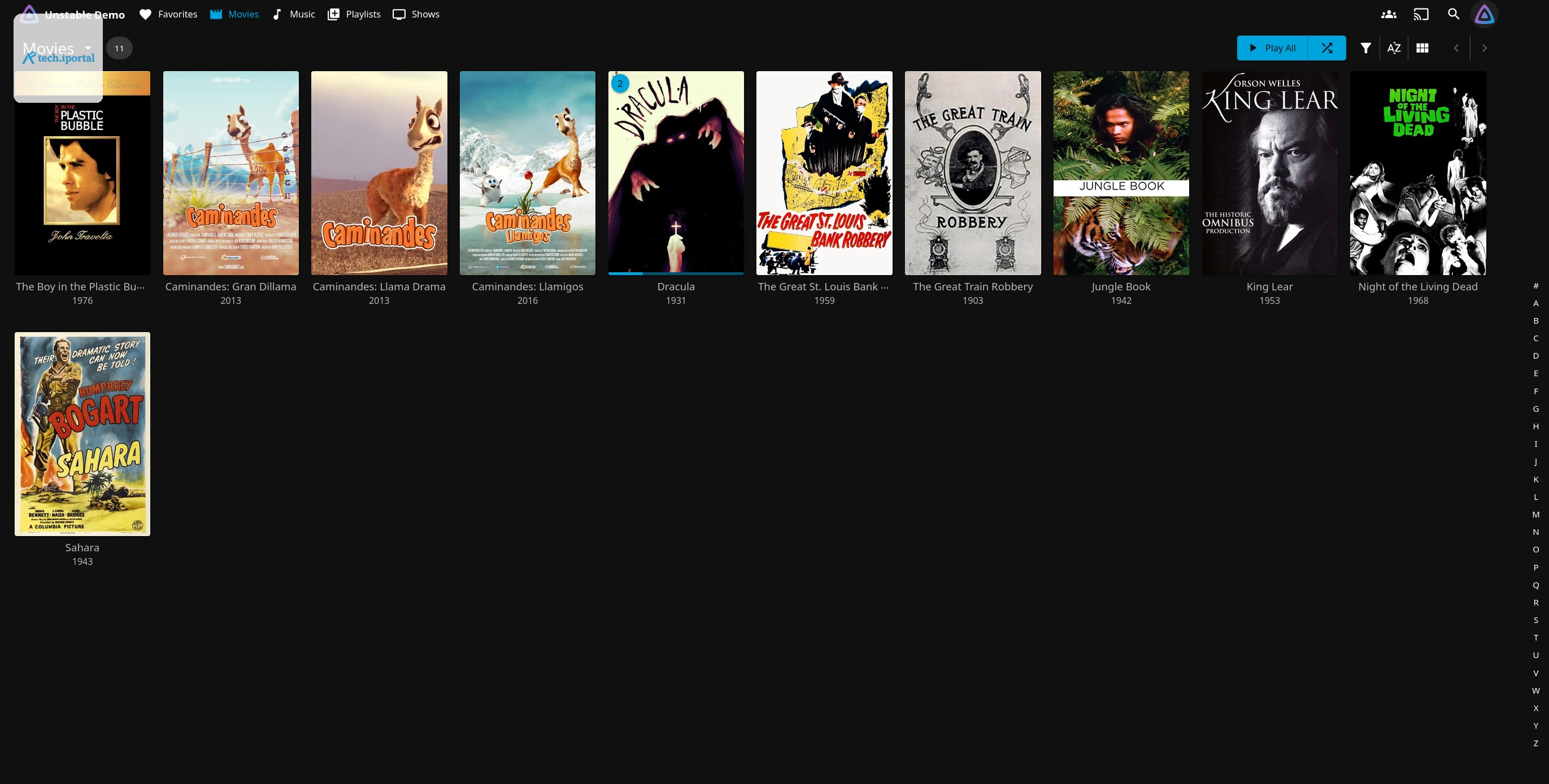Photo of the updated Modern UI - Movie Library