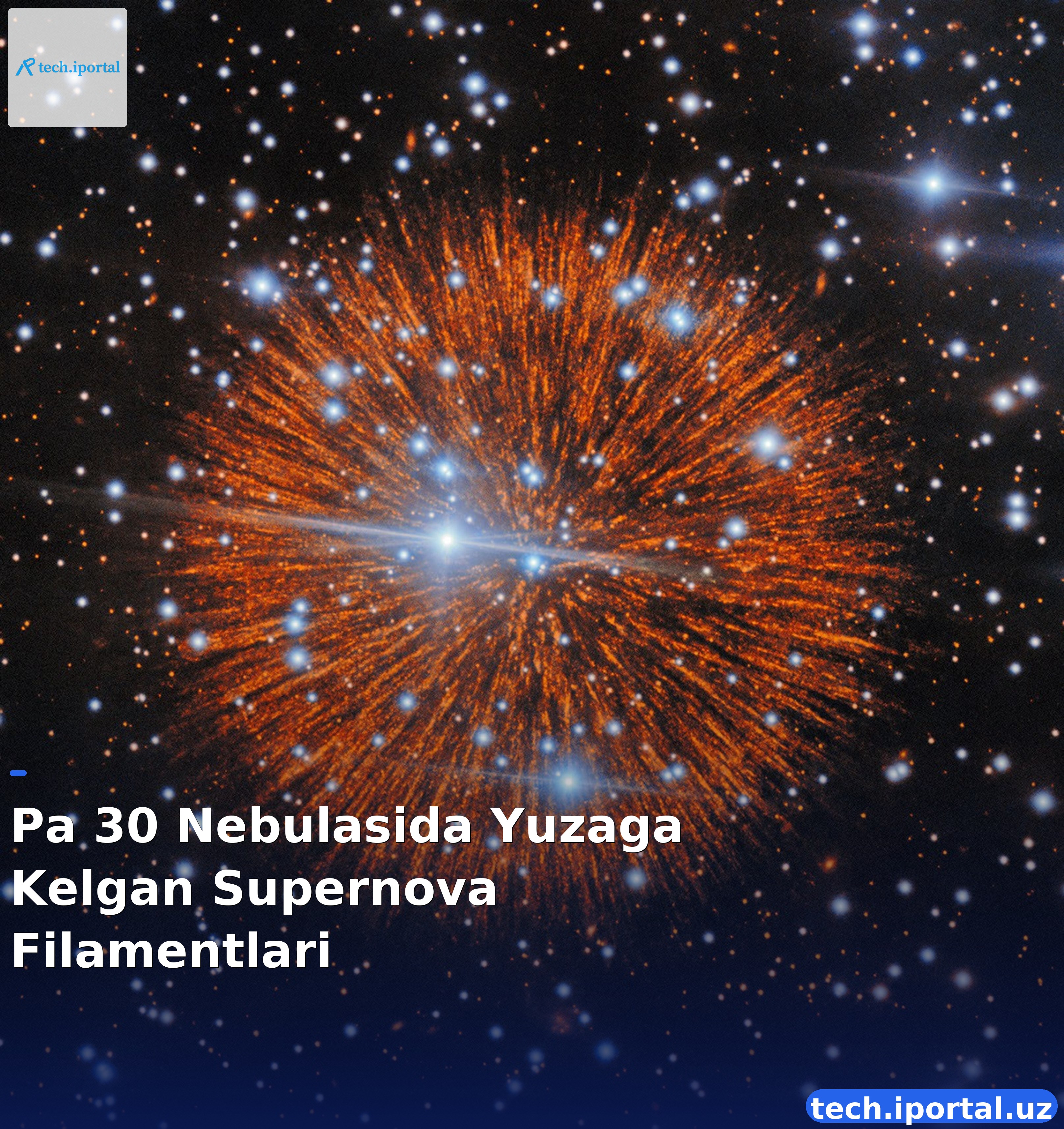 Pa 30 Nebulasida Yuzaga Kelgan Supernova Filamentlari