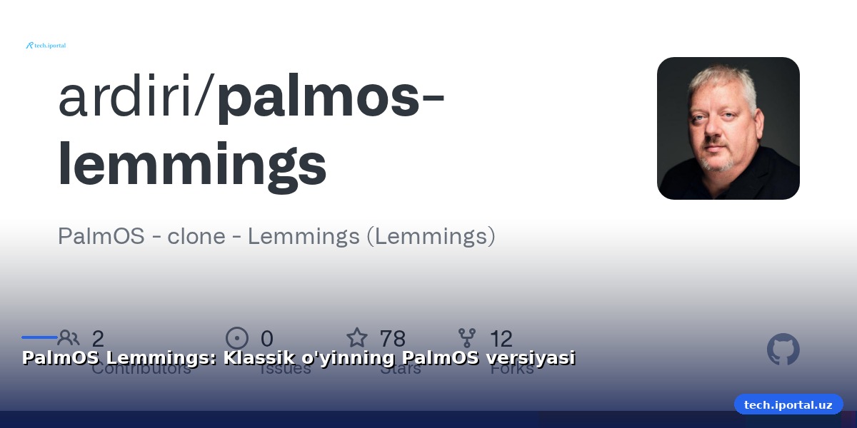 PalmOS Lemmings: Klassik o'yinning PalmOS versiyasi