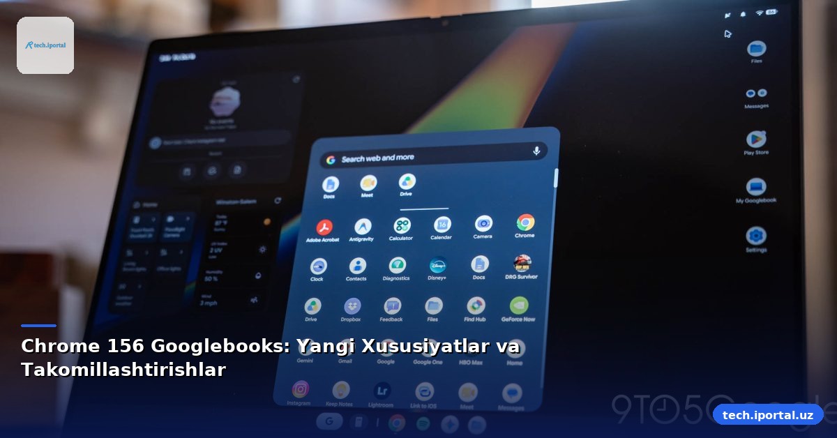 Chrome 156 Googlebooks: Yangi Xususiyatlar va Takomillashtirishlar
