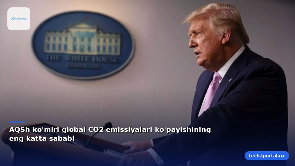 AQSh ko'miri global CO2 emissiyalari ko'payishining eng katta sababi