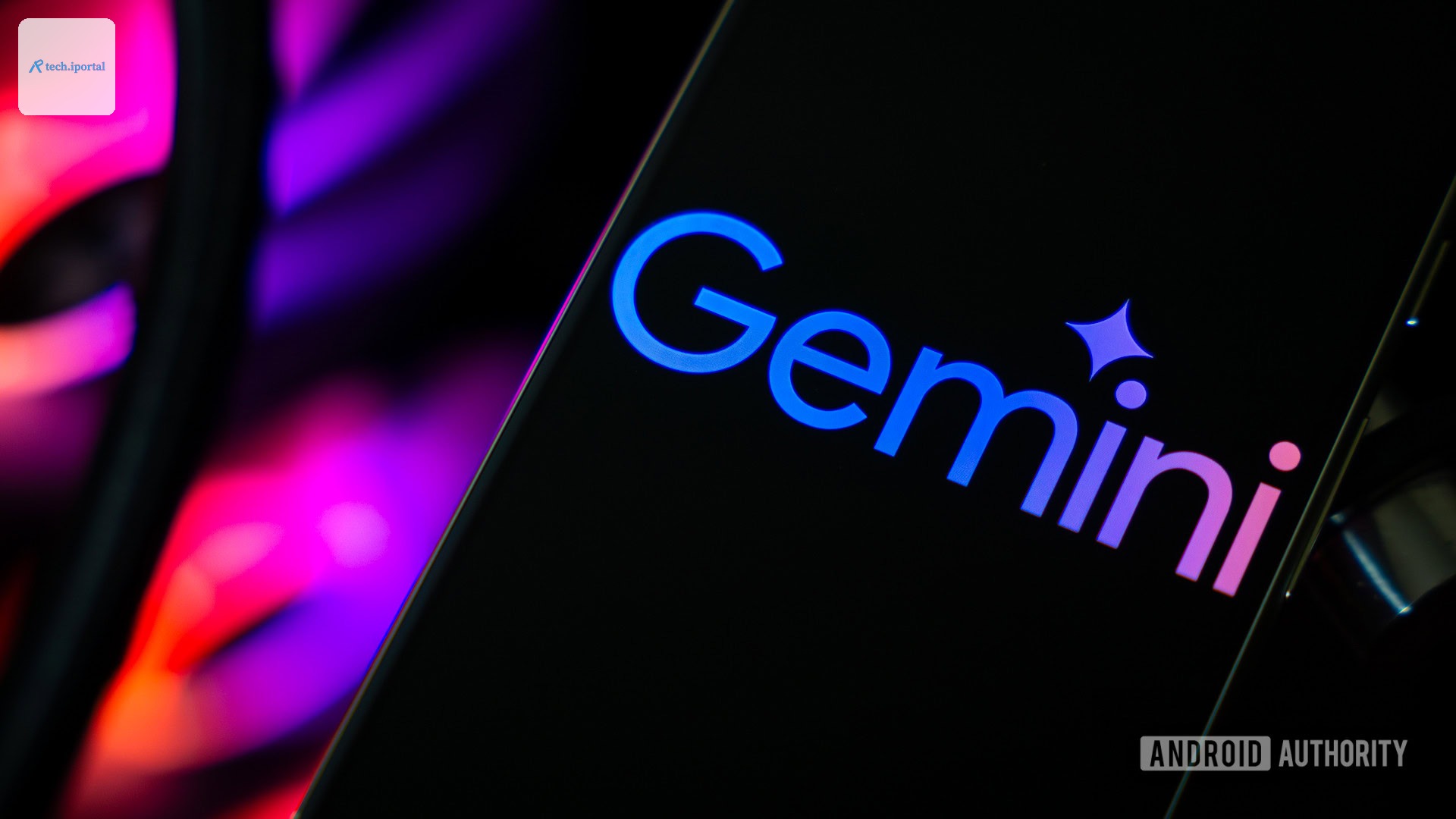 Google Gemini logo on smartphone stock photo (2)