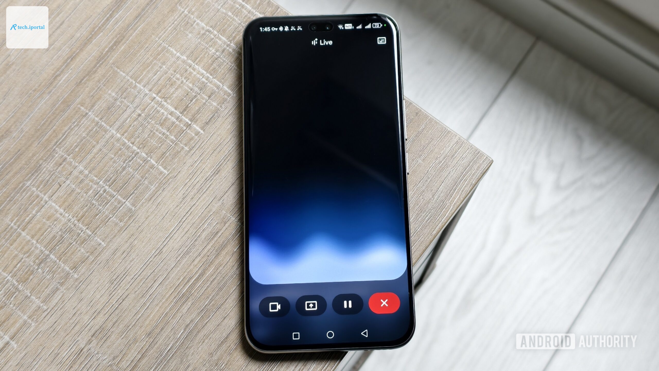 gemini live on a smartphone screen