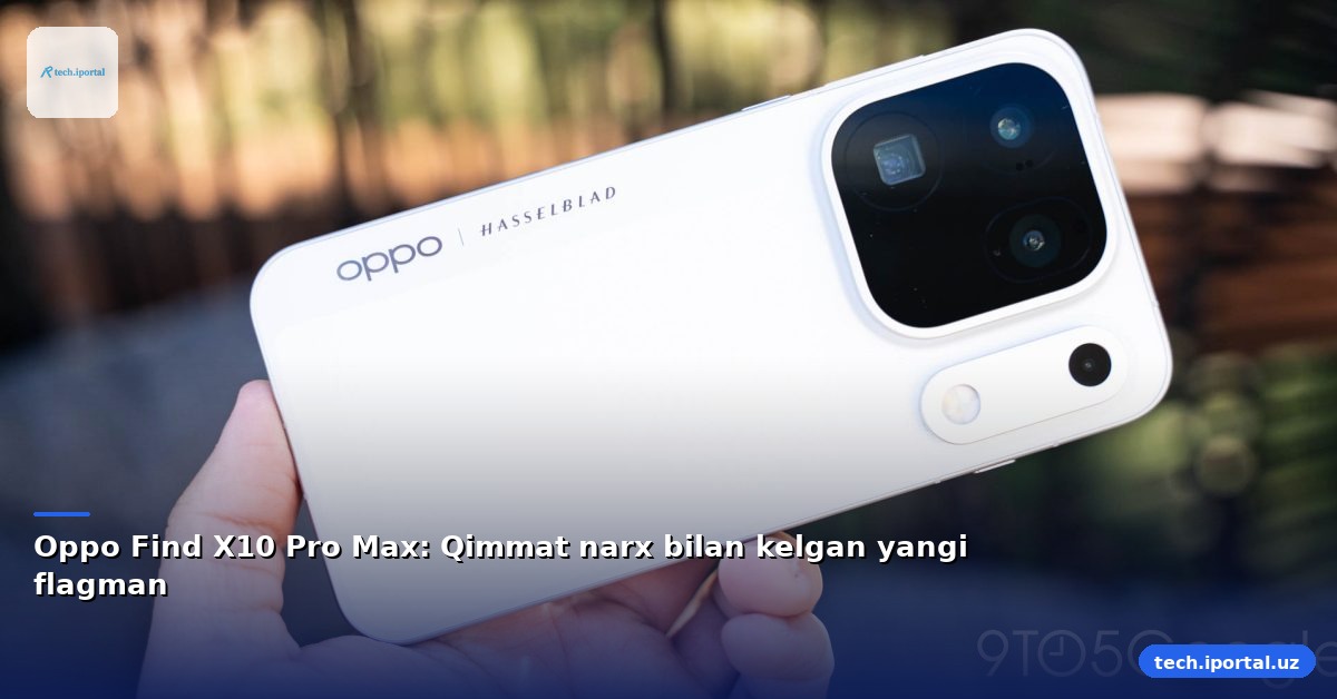 Oppo Find X10 Pro Max: Qimmat narx bilan kelgan yangi flagman