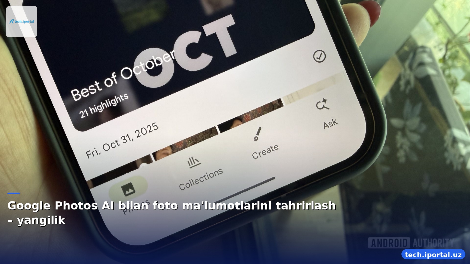 Google Photos AI bilan foto ma'lumotlarini tahrirlash – yangilik