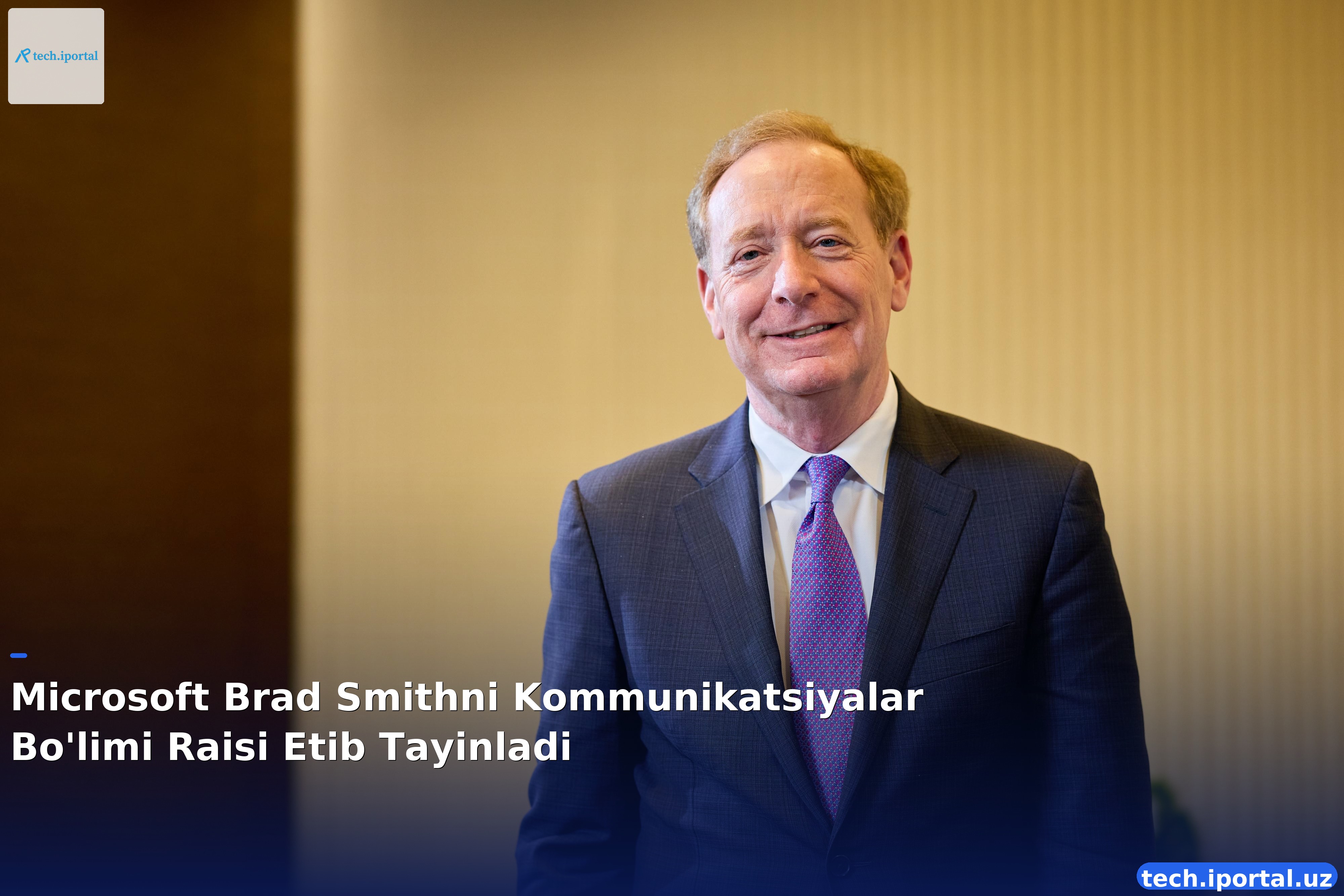 Microsoft Brad Smithni Kommunikatsiyalar Bo'limi Raisi Etib Tayinladi