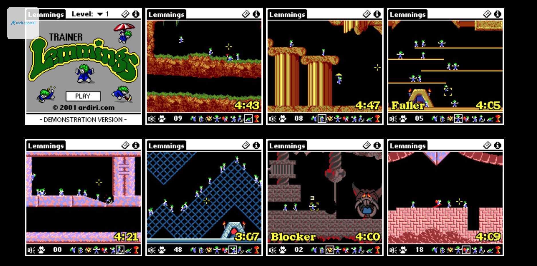 lemmings screenshots
