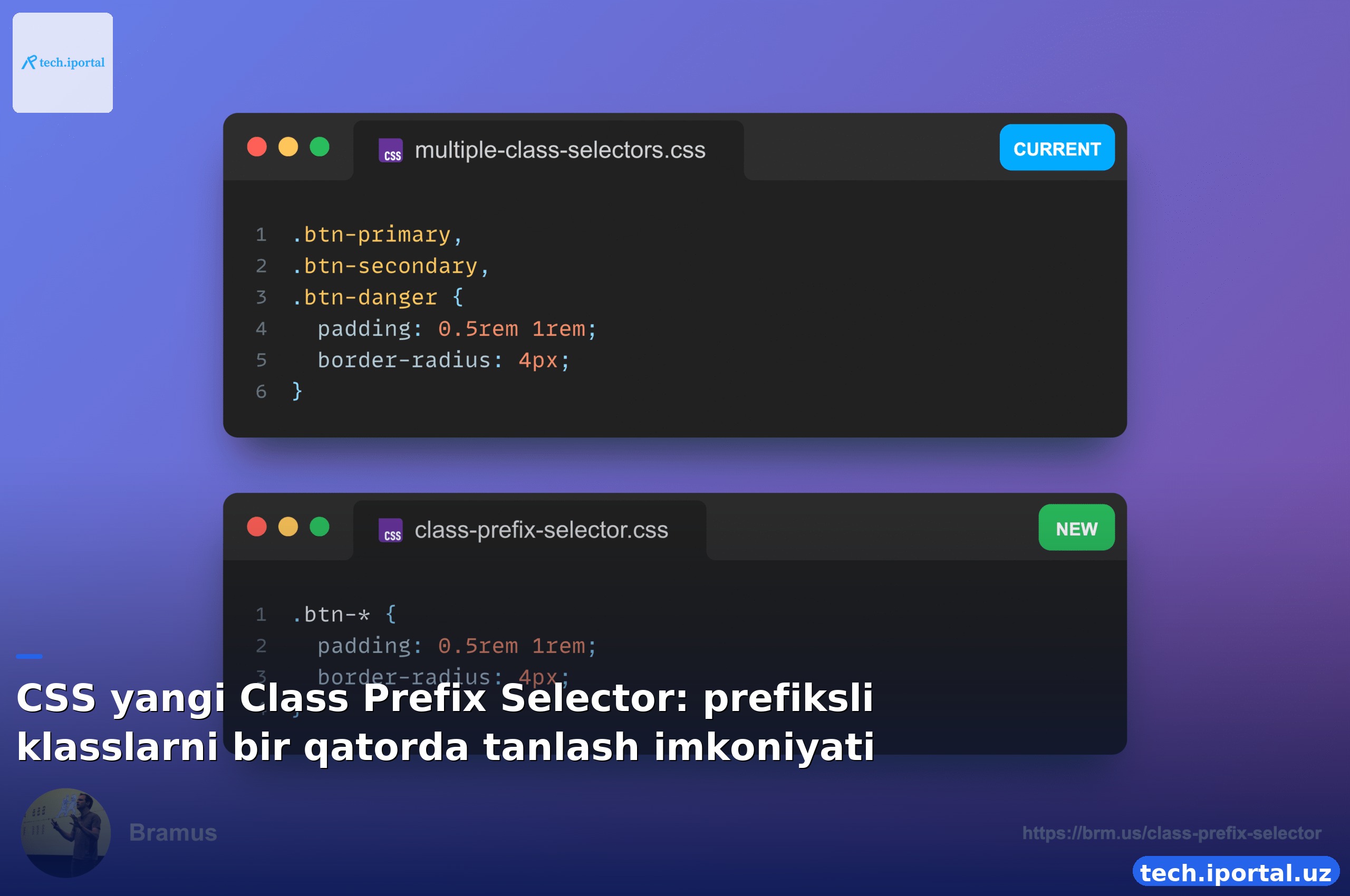 CSS yangi Class Prefix Selector: prefiksli klasslarni bir qatorda tanlash imkoniyati