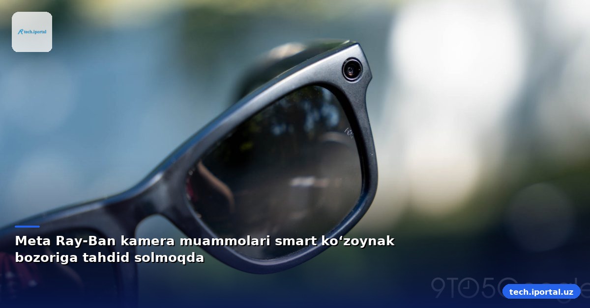Meta Ray‑Ban kamera muammolari smart ko‘zoynak bozoriga tahdid solmoqda