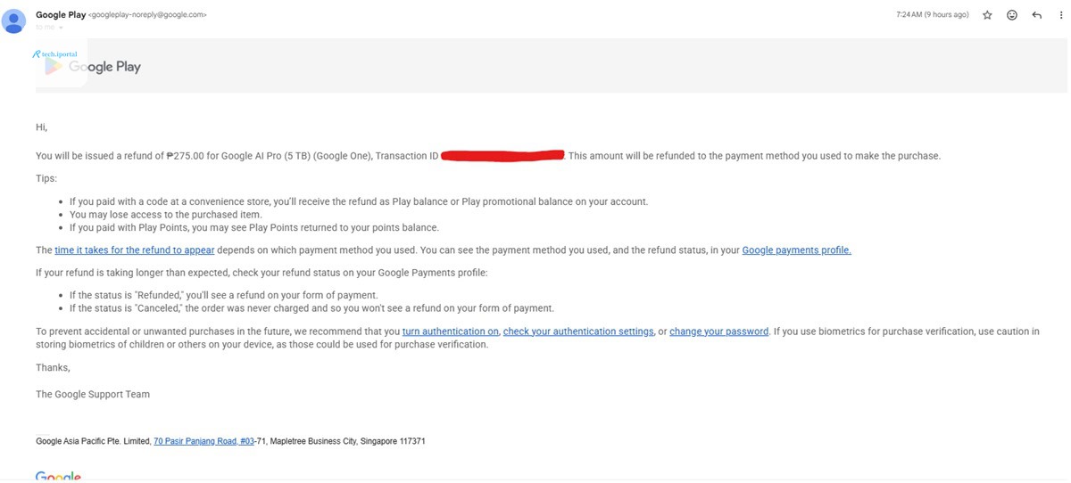 Google student AI plans refunds