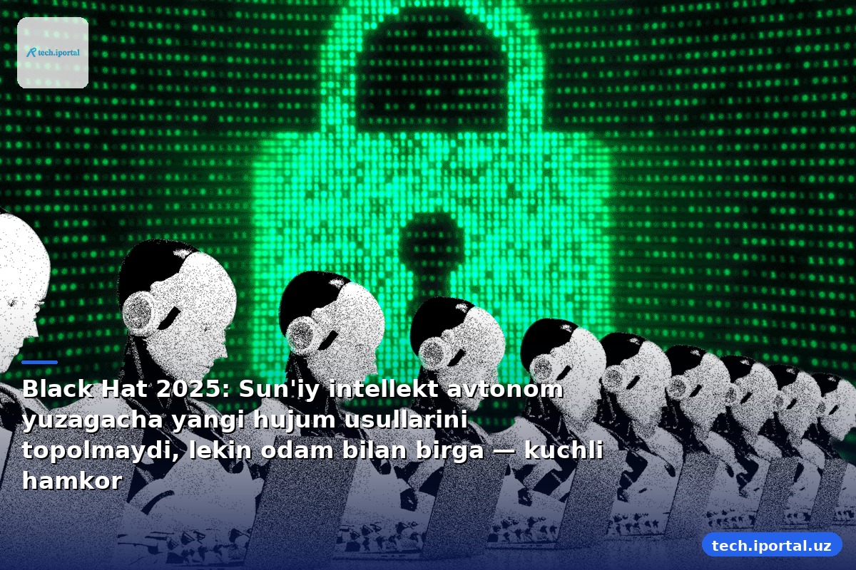 Black Hat 2025: Sun'iy intellekt avtonom yuzagacha yangi hujum usullarini topolmaydi, lekin odam bilan birga — kuchli hamkor