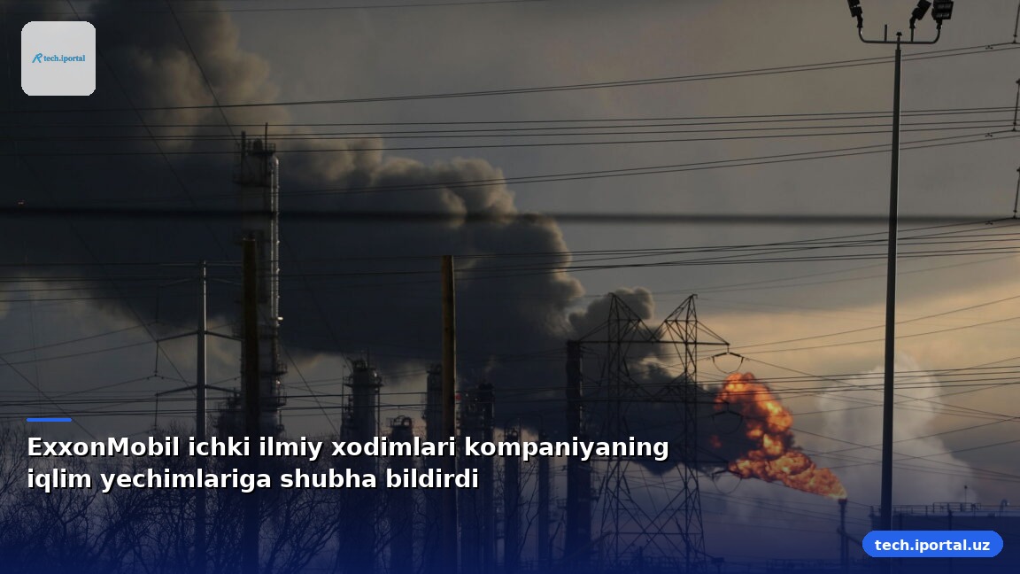 ExxonMobil ichki ilmiy xodimlari kompaniyaning iqlim yechimlariga shubha bildirdi