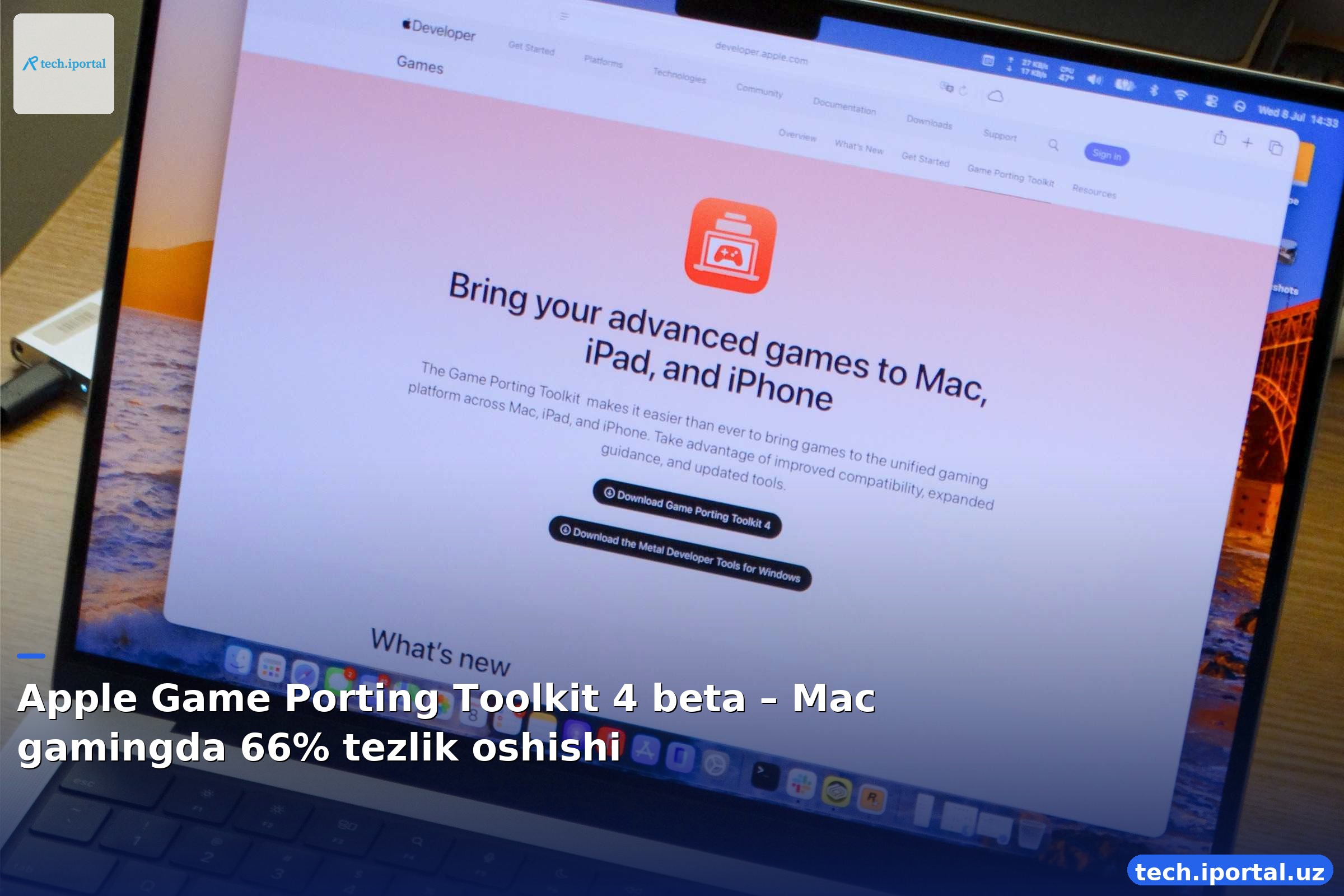 Apple Game Porting Toolkit 4 beta – Mac gamingda 66% tezlik oshishi