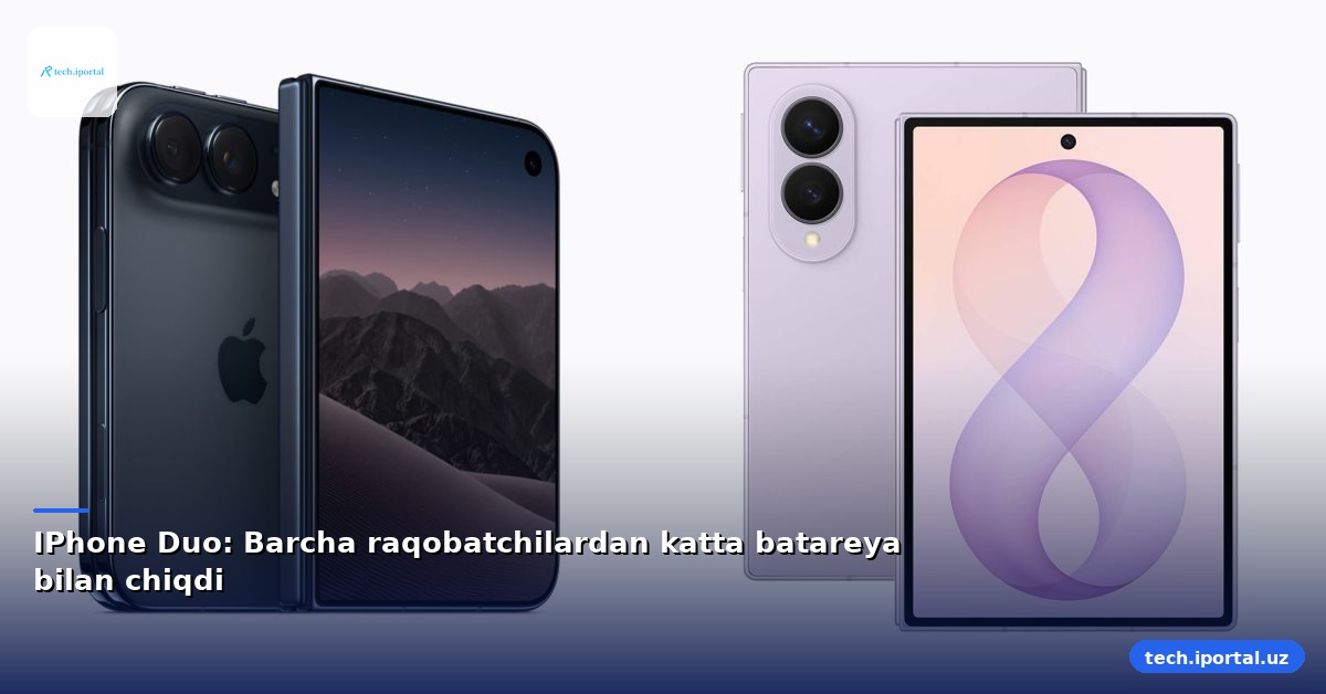 IPhone Duo: Barcha raqobatchilardan katta batareya bilan chiqdi