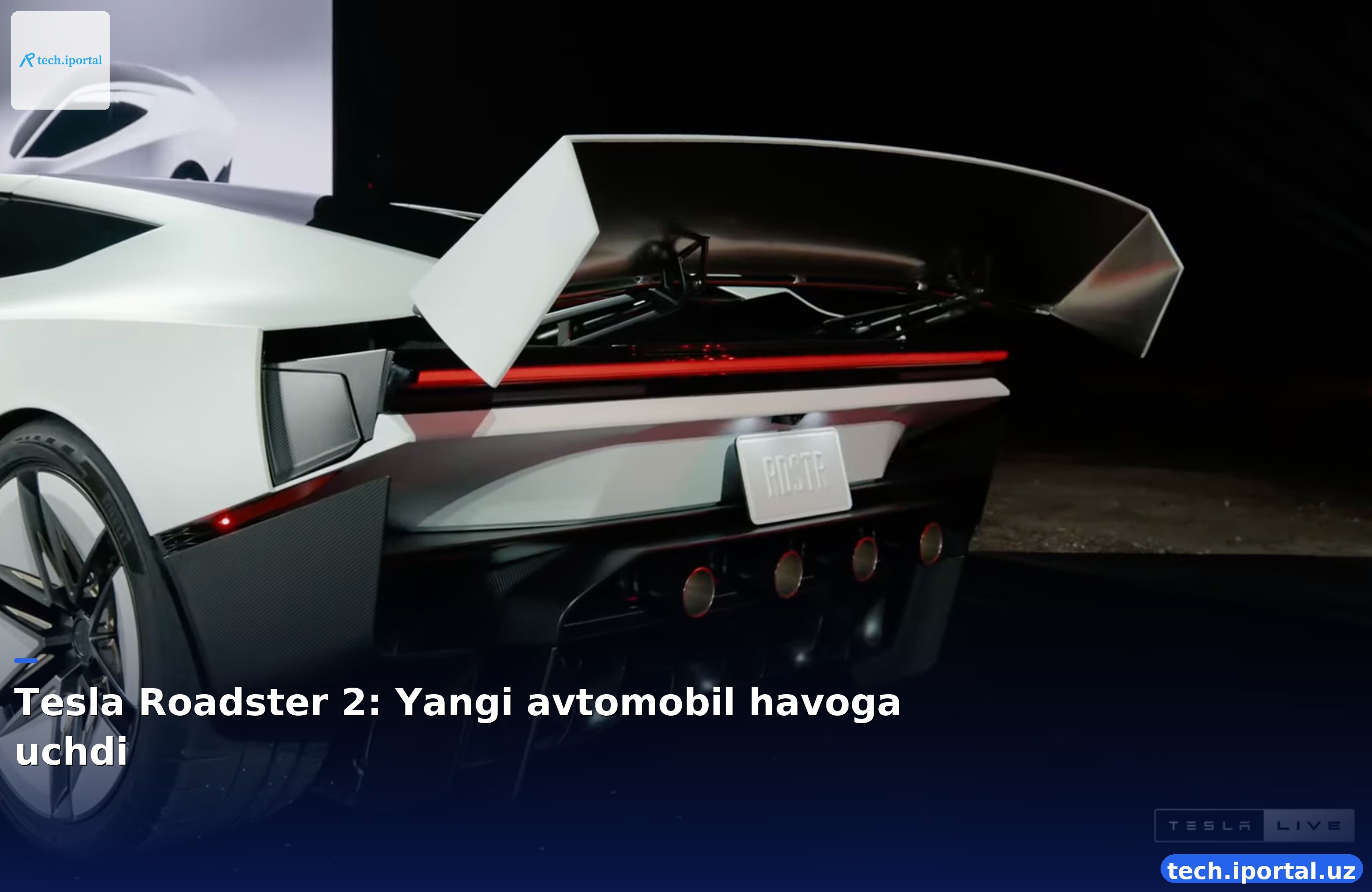Tesla Roadster 2: Yangi avtomobil havoga uchdi