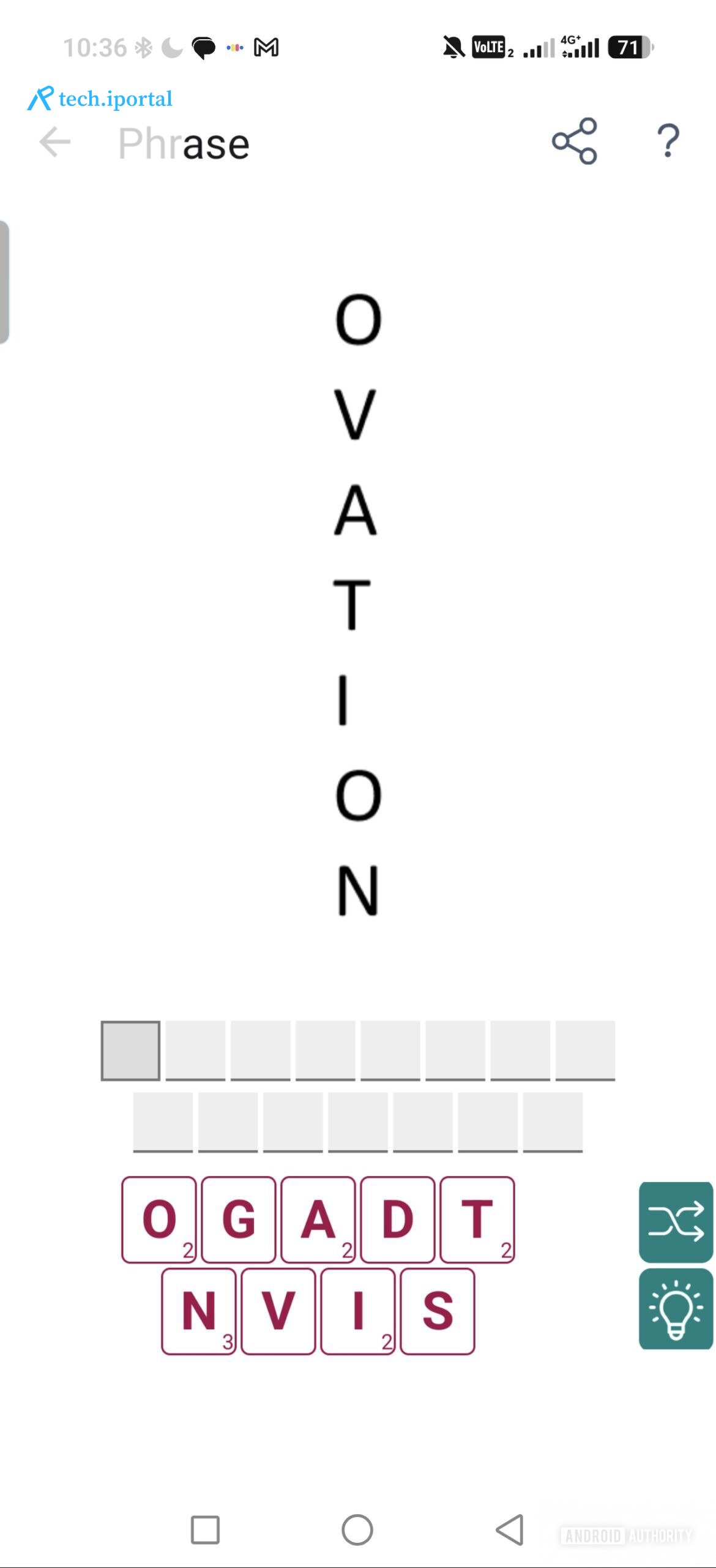 standing ovation puzzle