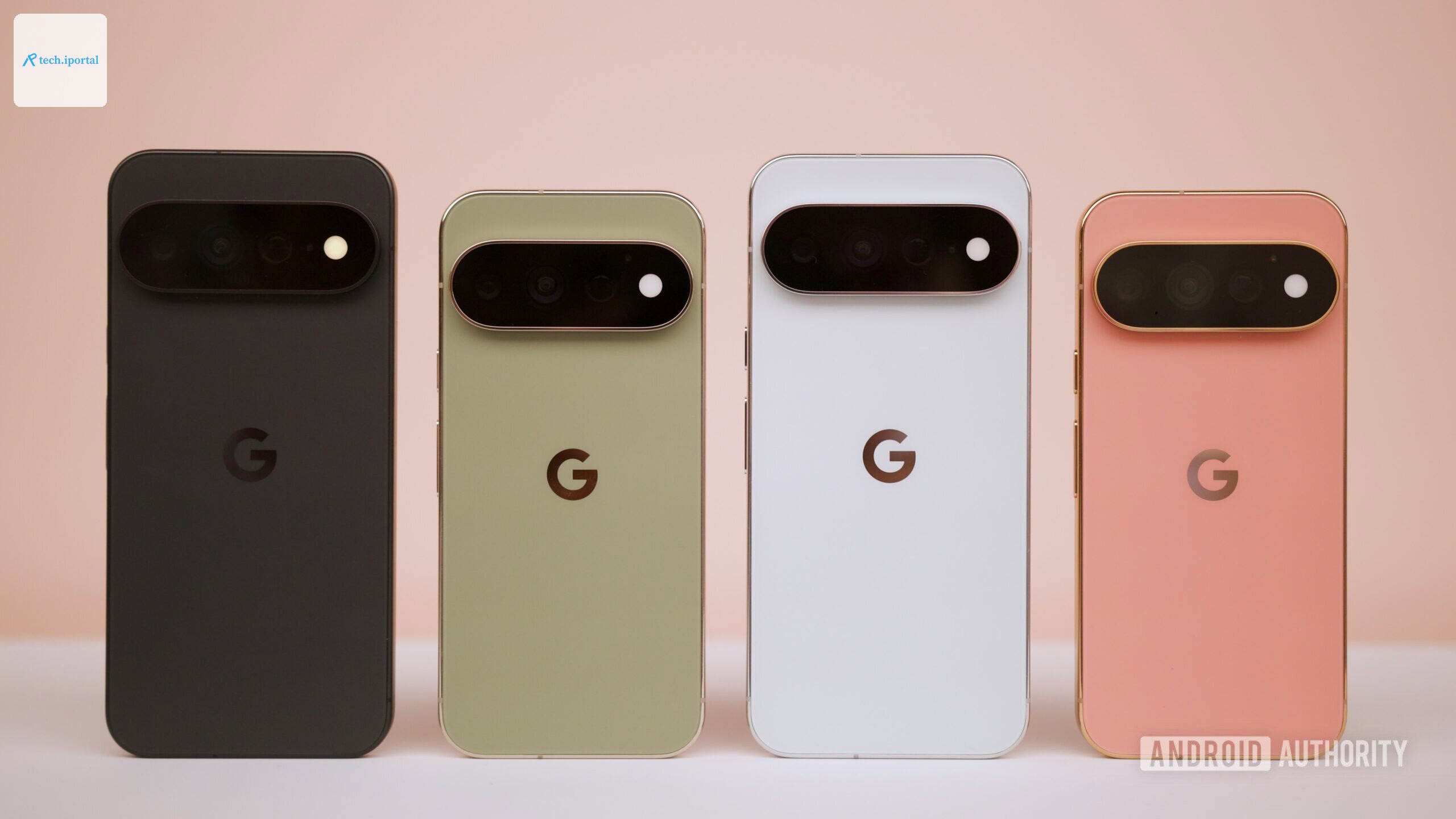 All colors for the Google Pixel 11 Pro and Pixel 11 Pro XL next to each other.