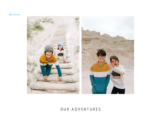 Two photos of kids side-by-side