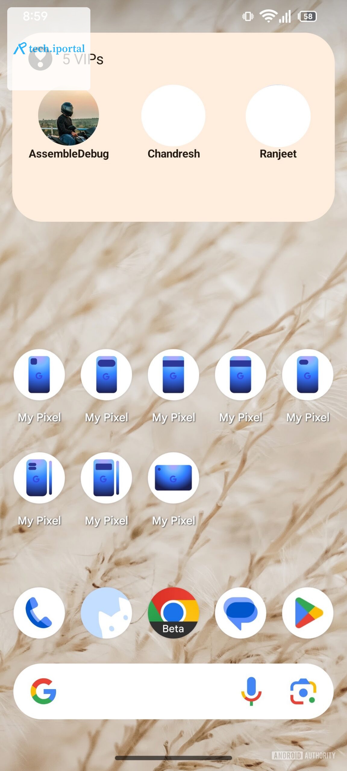 My Pixel App Current Icons