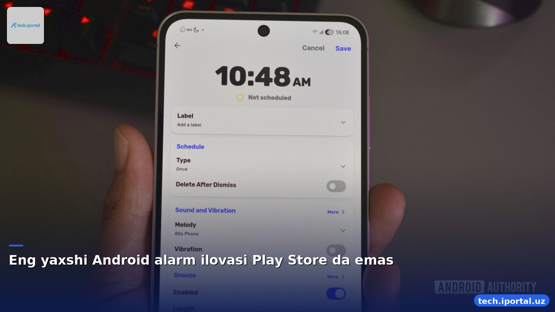 Eng yaxshi Android alarm ilovasi Play Store da emas