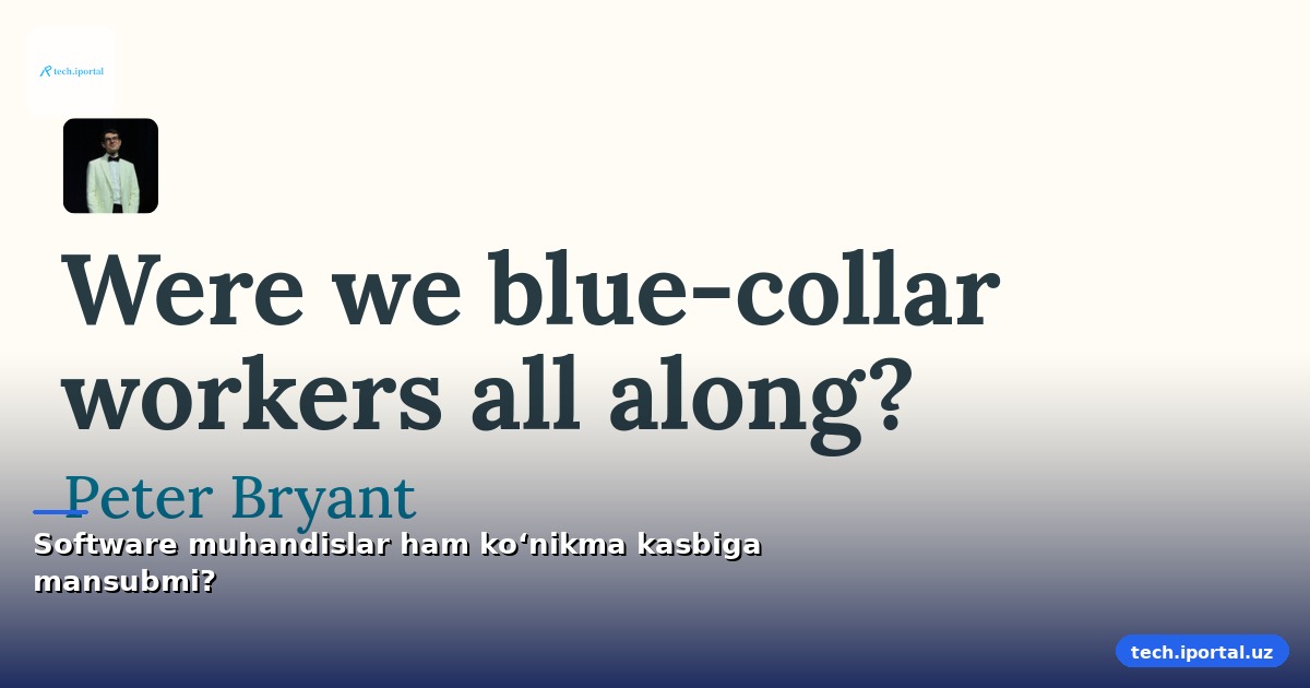Software muhandislar ham ko‘nikma kasbiga mansubmi?