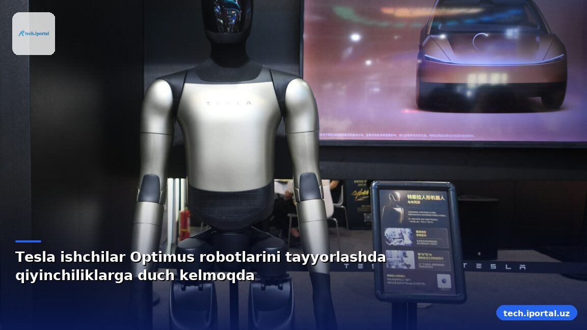 Tesla ishchilar Optimus robotlarini tayyorlashda qiyinchiliklarga duch kelmoqda
