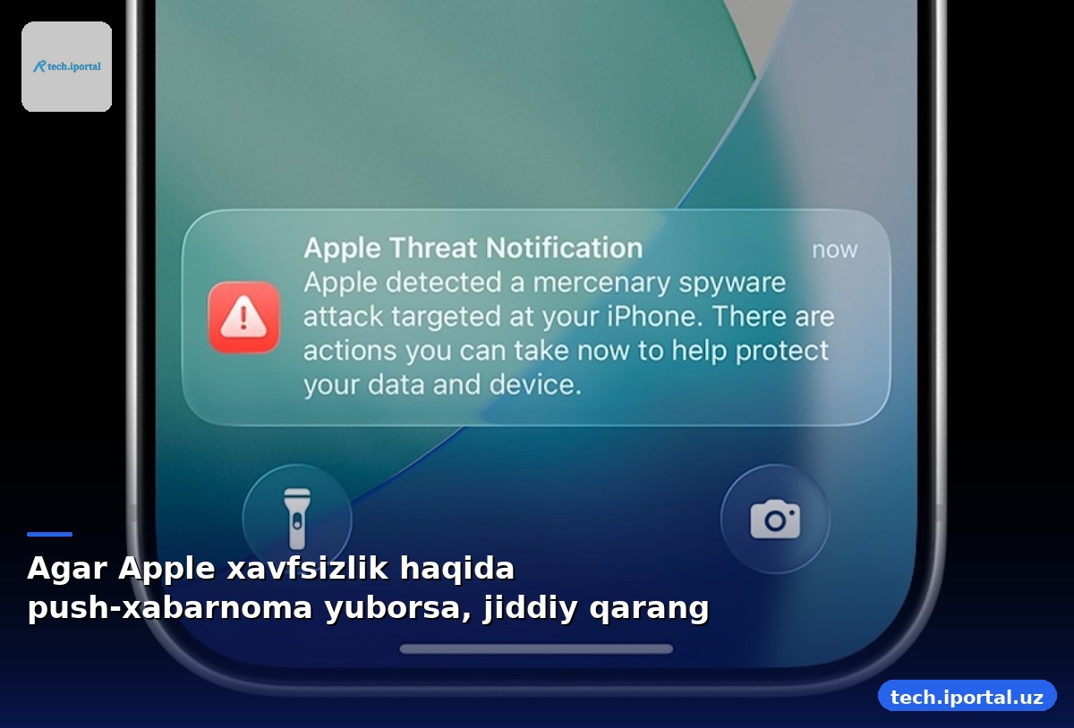 Agar Apple xavfsizlik haqida push-xabarnoma yuborsa, jiddiy qarang