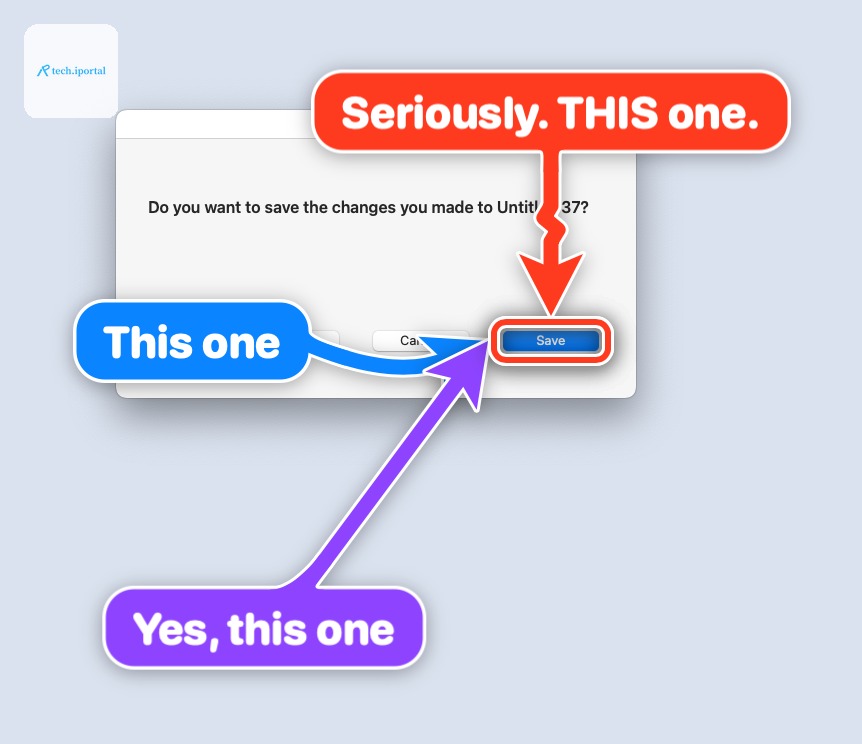 Three arrows, one Save button